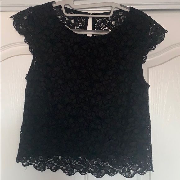 Black lace top - Picture 1 of 3
